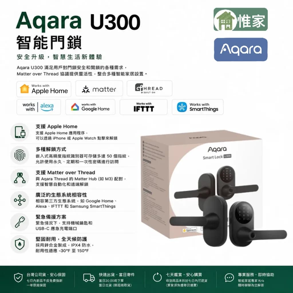 Aqara U300門鎖