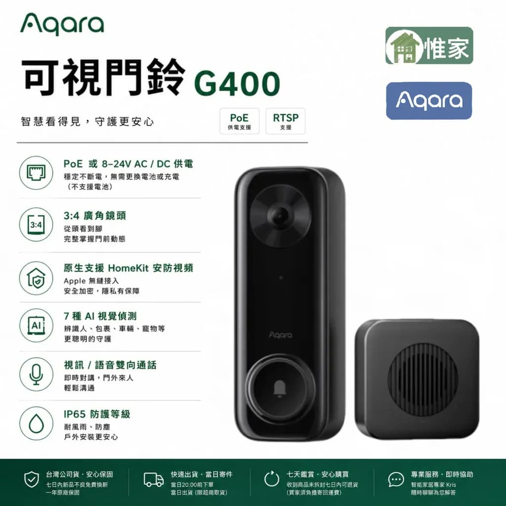 Aqara 可視門鈴G400